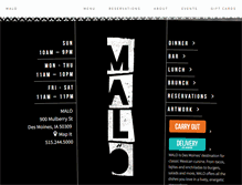 Tablet Screenshot of malodesmoines.com
